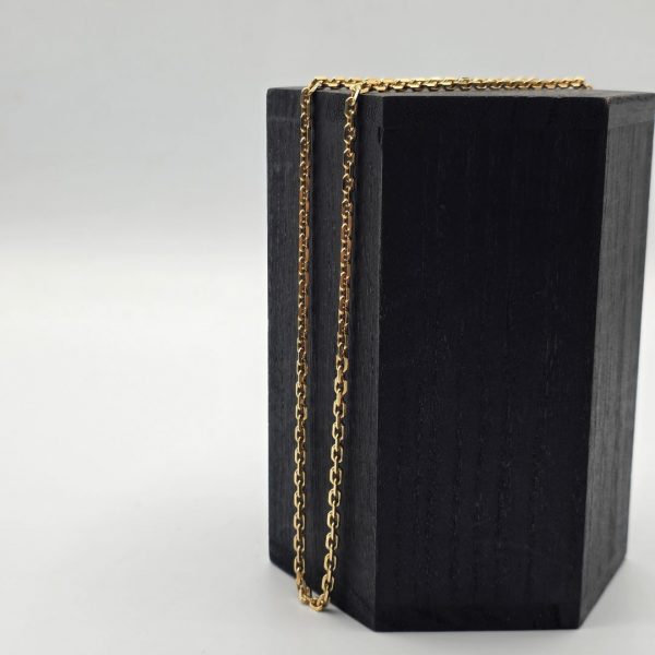 Cadena Rolo Maciza de 60 cm y 3 mm en Oro de 18K