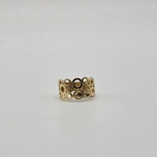 Anillo de Círculos en Oro de 18K