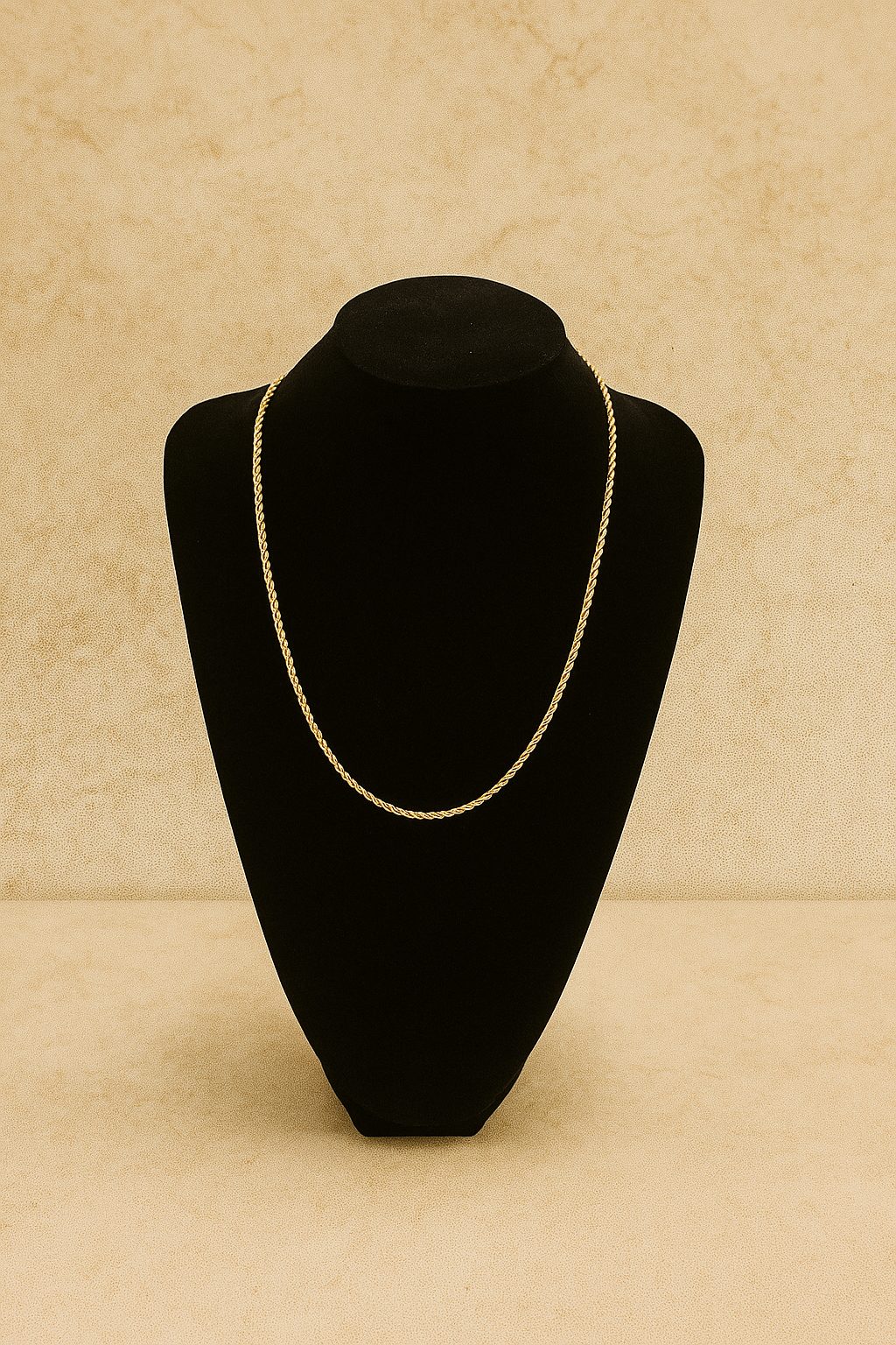 Cadena cordón 60 cm 3 mm