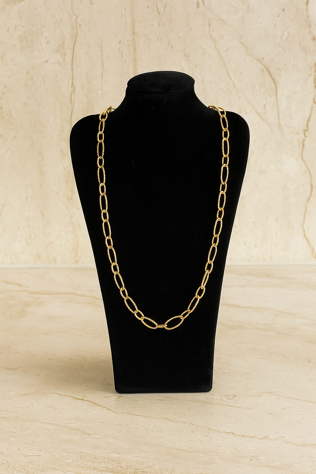 Cadena rolo adiamantada 45 cm 6mm