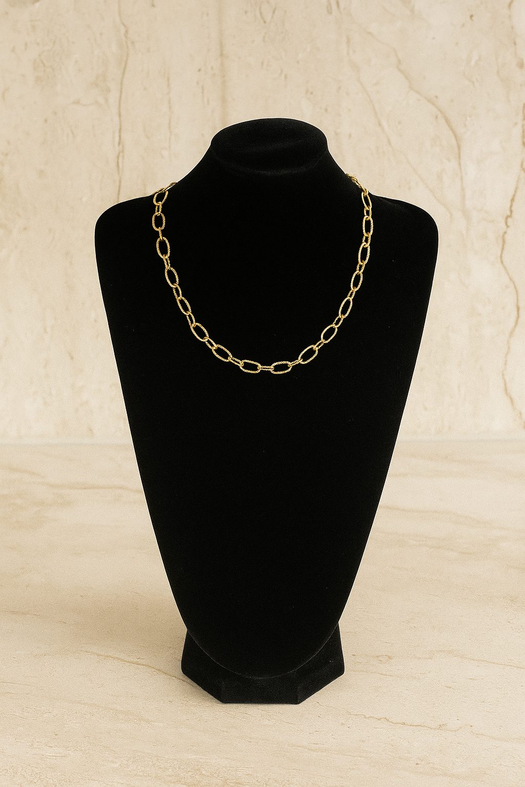 Cadena rolo adiamantada 45 cm 6mm