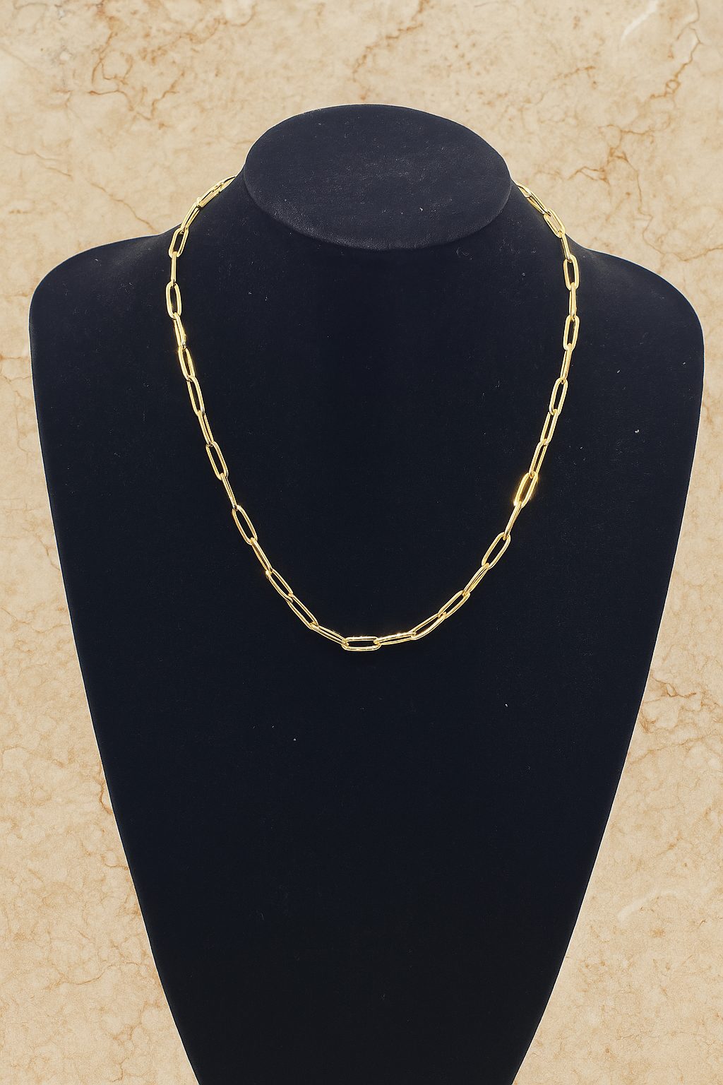 Cadena rolo alargado de oro 18k – 50 cm, 4 mm, 13,35 g