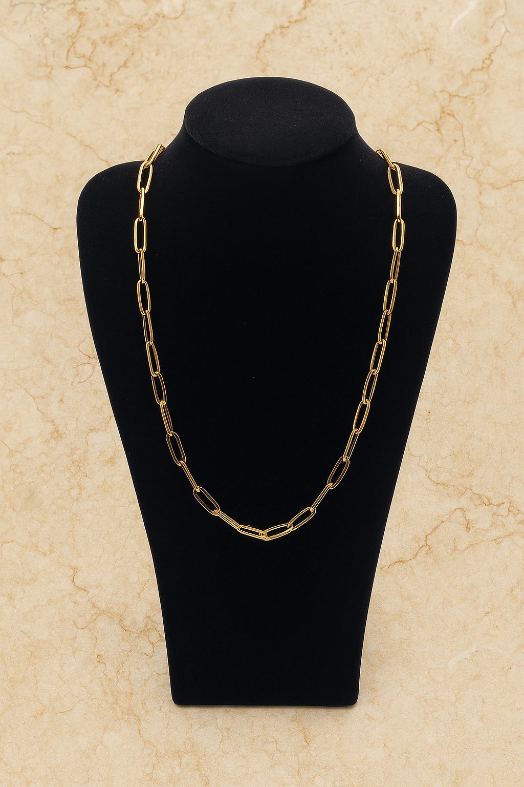 Cadena rolo alargado de oro 18k – 50 cm, 4 mm, 13,35 g