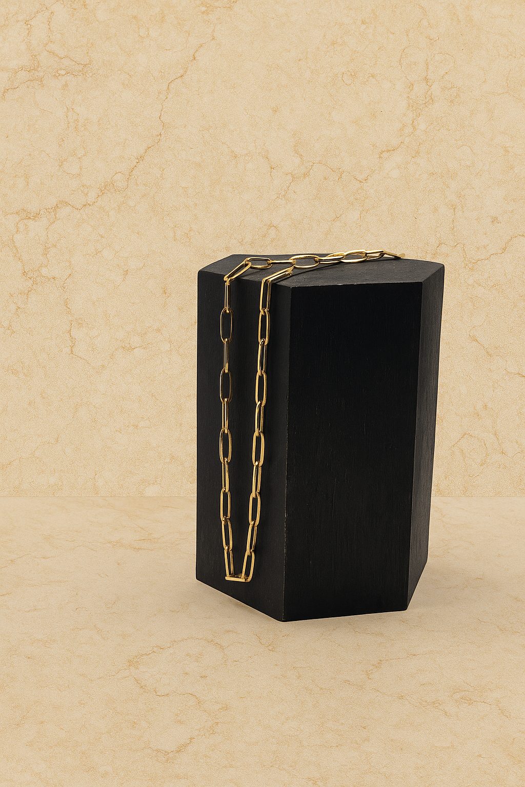 Cadena rolo alargado de oro 18k – 50 cm, 4 mm, 13,35 g