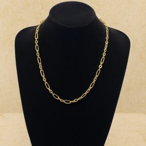 Cadena Fígaro de oro 18k – 53 cm, 6 mm, 7,85 g