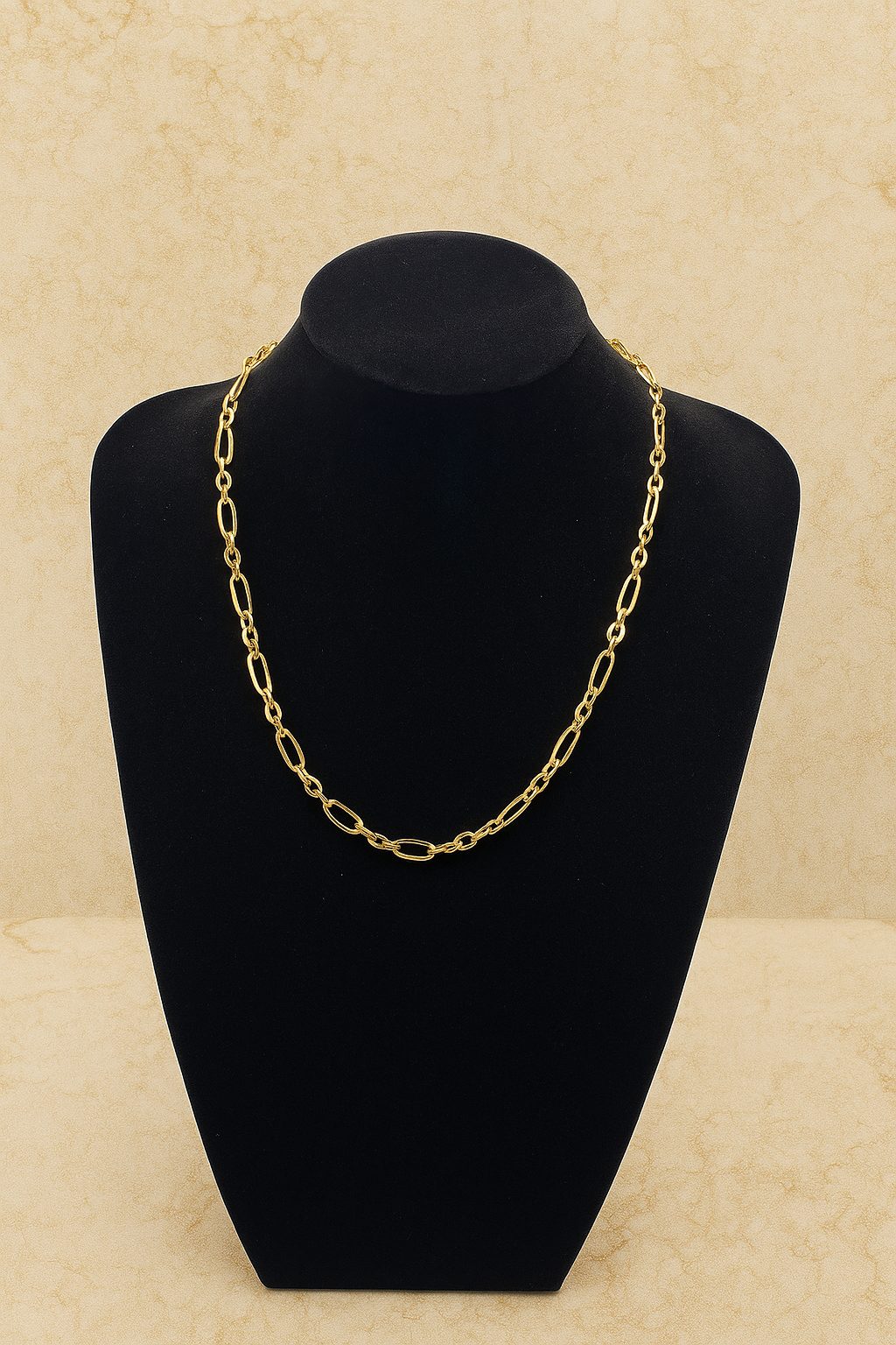 Cadena Fígaro de oro 18k – 53 cm, 6 mm, 7,85 g