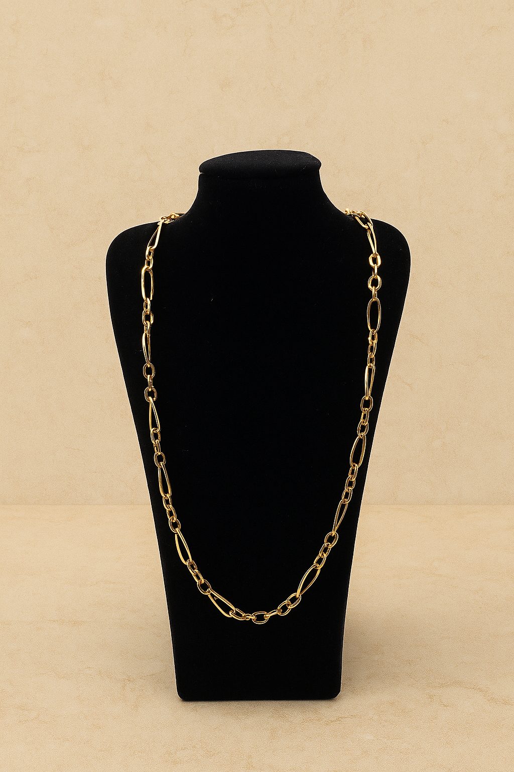 Cadena Fígaro de oro 18k – 53 cm, 6 mm, 7,85 g