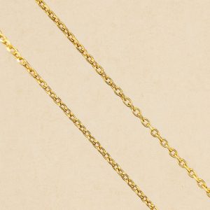 Cadena rolo redondo 60 cm 1 mm maciza