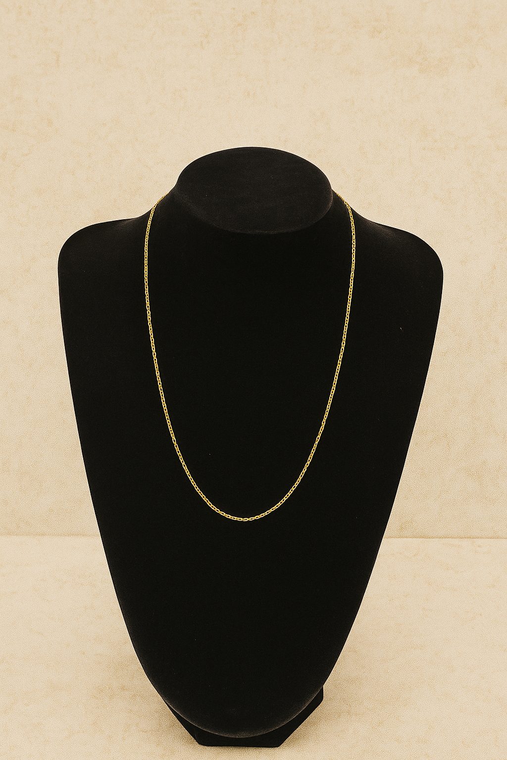 Cadena rolo redondo 60 cm 1 mm maciza