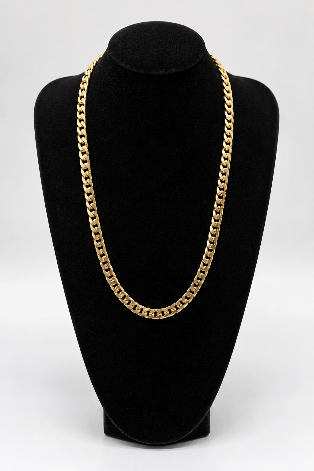 Cadena Cubana de Oro 18K 60 cm 8 mm
