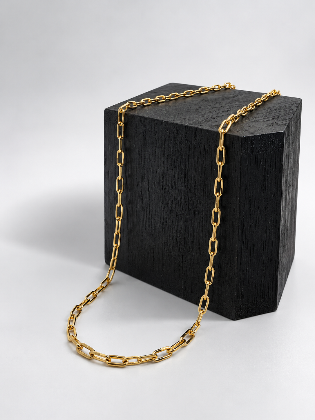 Cadena Rolo Cuadrada de Oro 18K 60 cm 3 mm