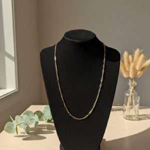 Cadena Rolo Cuadrada de Oro 18K 60 cm 3 mm