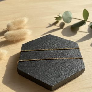 Cadena rolo con los eslabones muy juntos rectangulares 41cm 1 mm