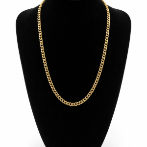 Cadena cubana de oro 18K 60,58 cm | Grosor 6 mm | Peso 22 g