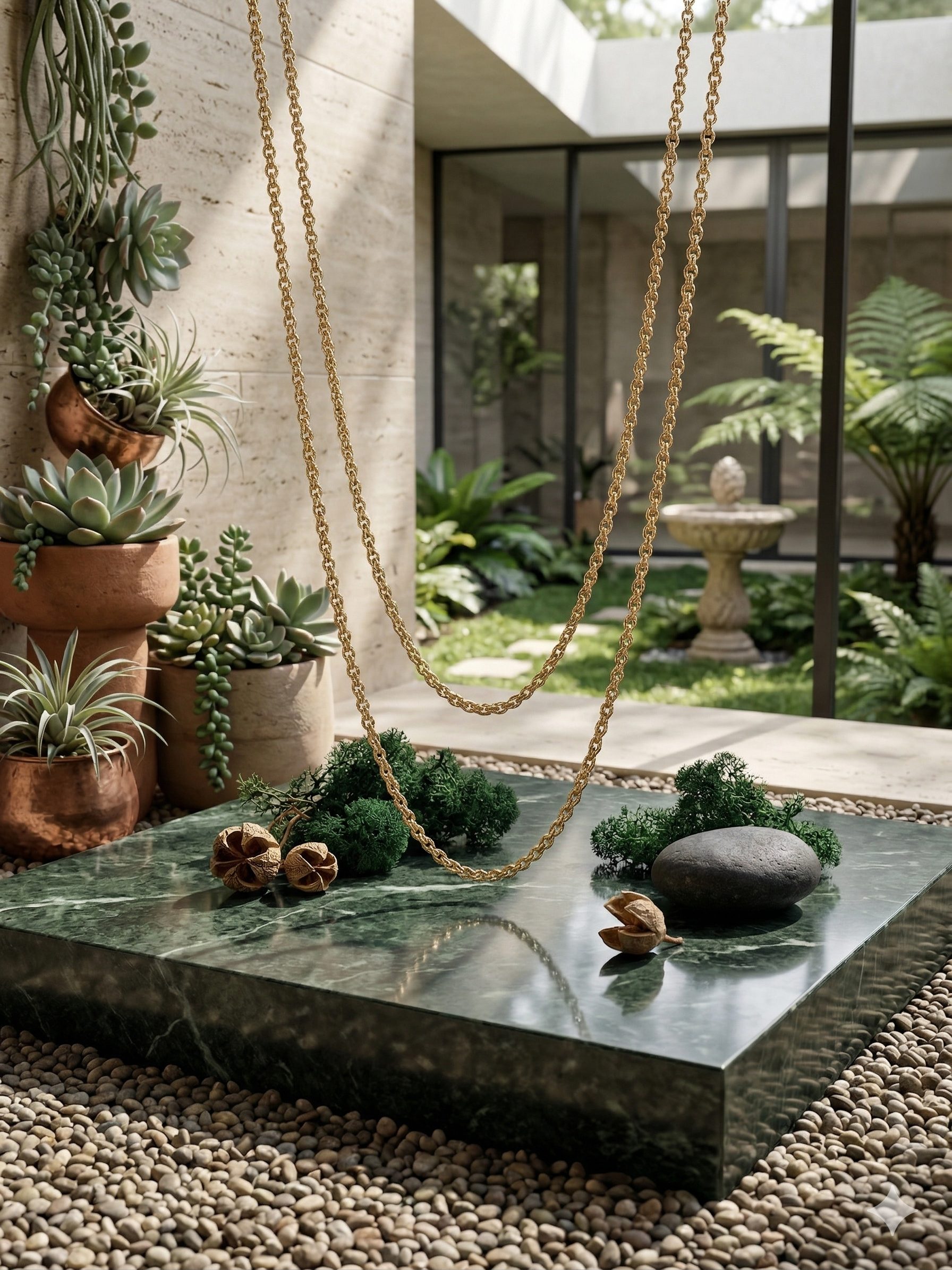 cadena rolo doble 60 cm 2mm