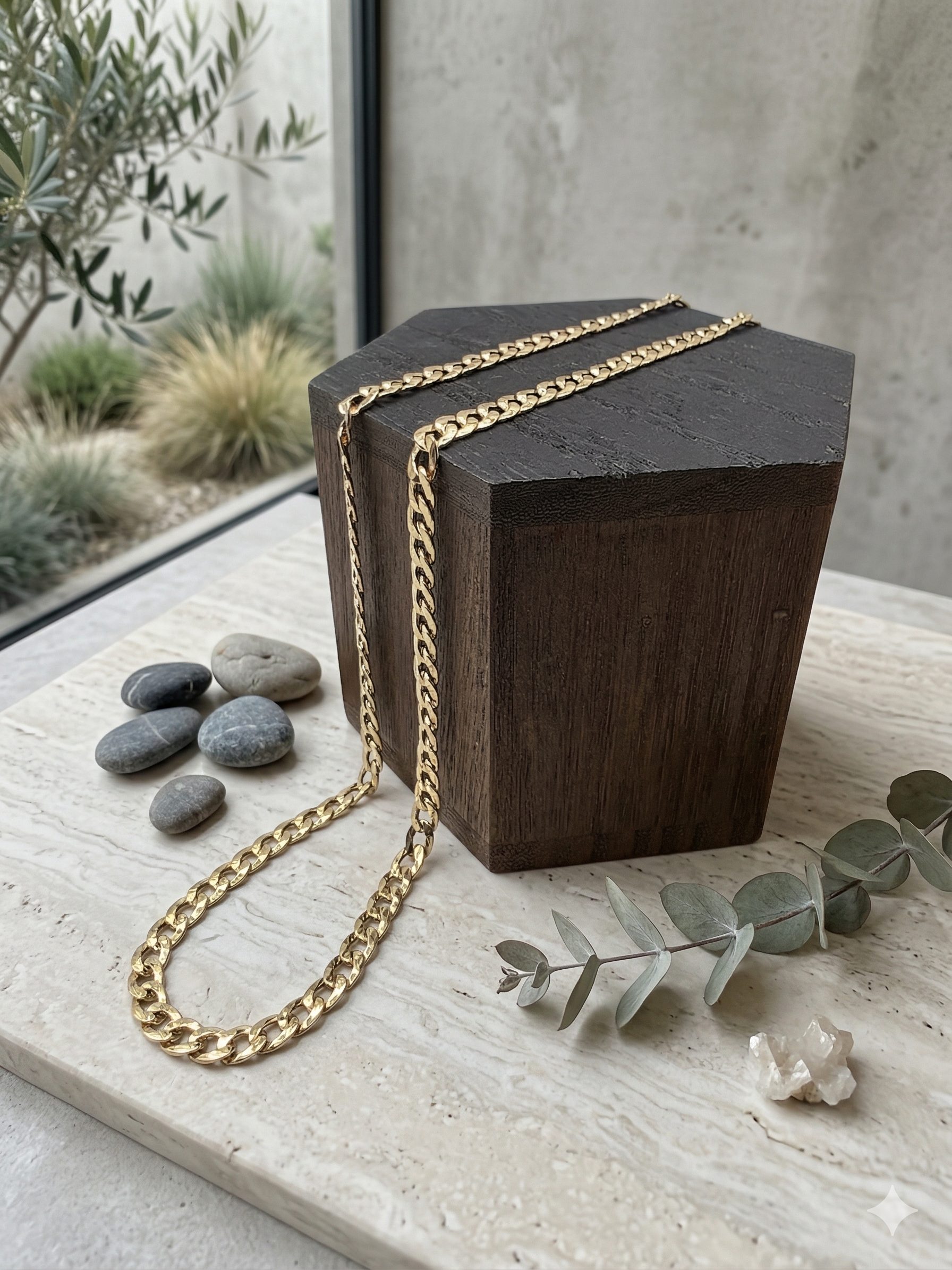 Cadena Cubana de Oro 18K 60 cm | Grosor 5 mm | Peso 7,43 g