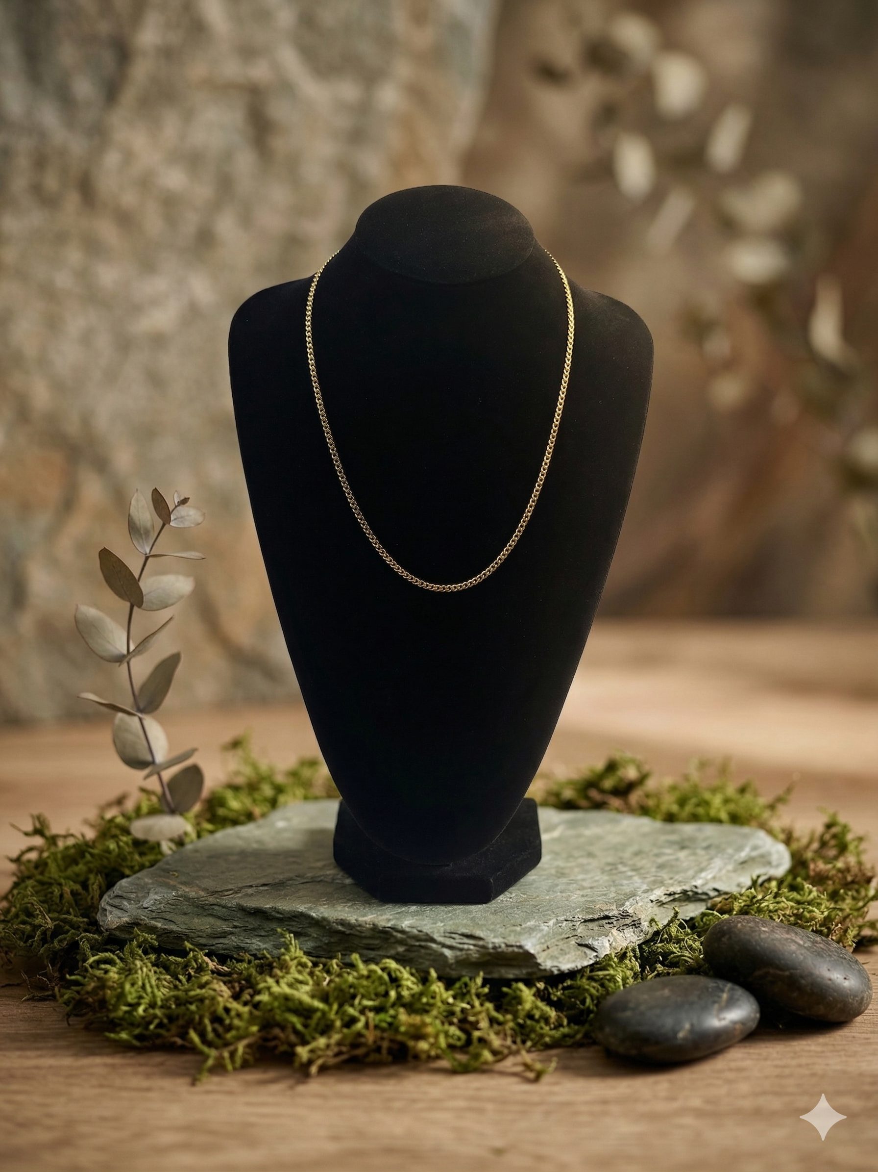 cadena cubana 55cm 3mm