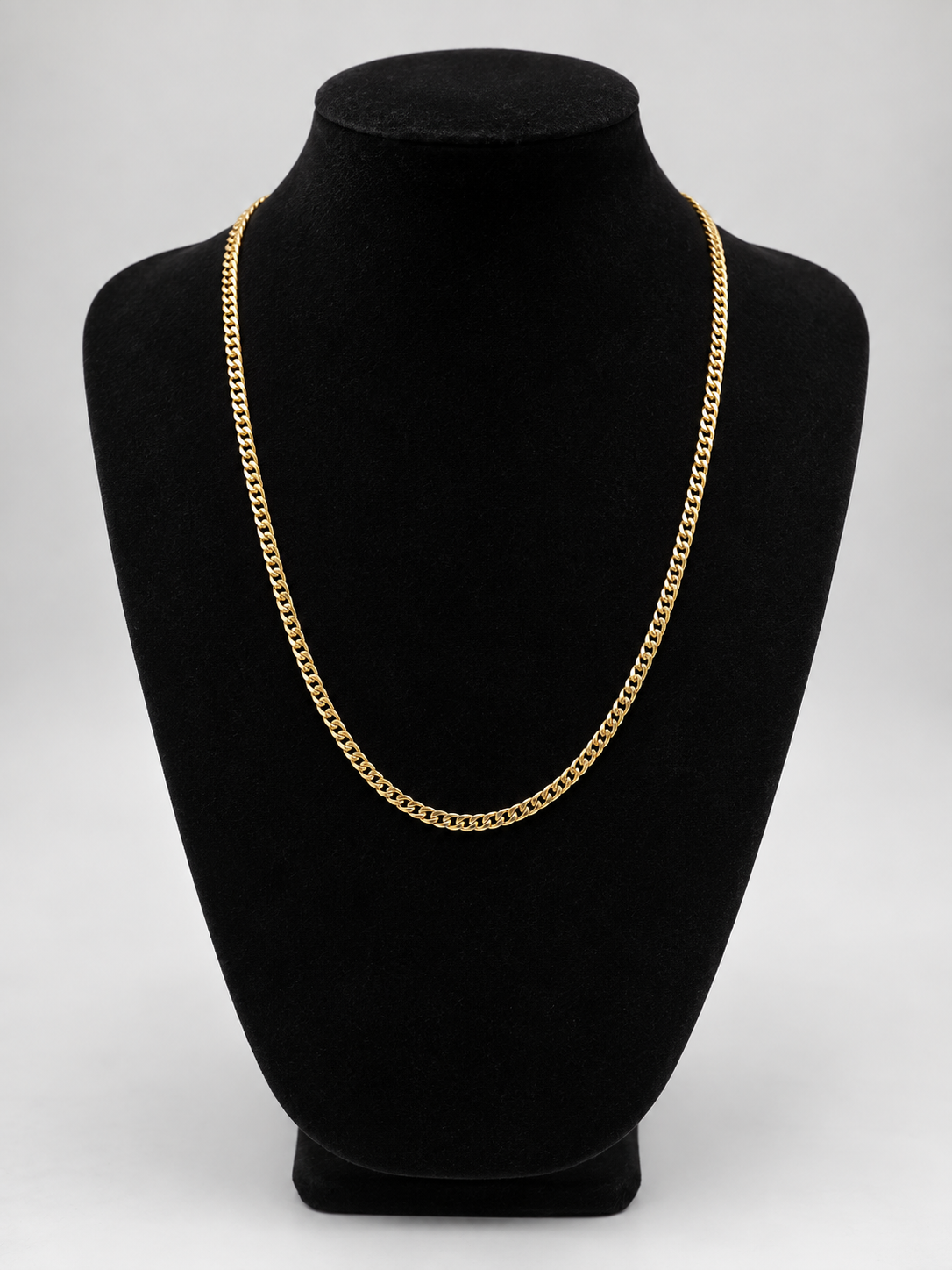 Cadena cubana de oro 18K 55 cm | Grosor 3 mm | Peso 9,05 g