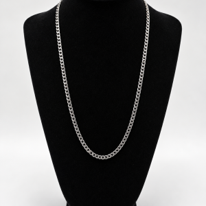 Cadena Cubana de Plata 65 cm – 5 mm de Grosor (15,4 g)