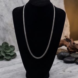 Cadena Cubana de Plata 65 cm – 5 mm de Grosor (15,4 g)