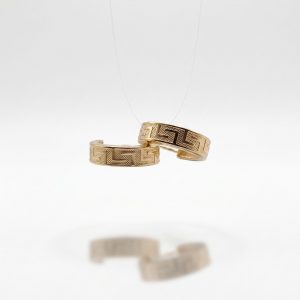 Pendientes Aro Estilo Versace 14 mm en Oro 18K