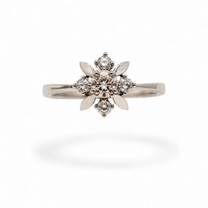 Anillo Rosetón en Oro 18K | Talla 12 | 3,66 g