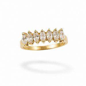 Anillo con Circonitas en Oro 18K | Talla 12 | 1,5 g