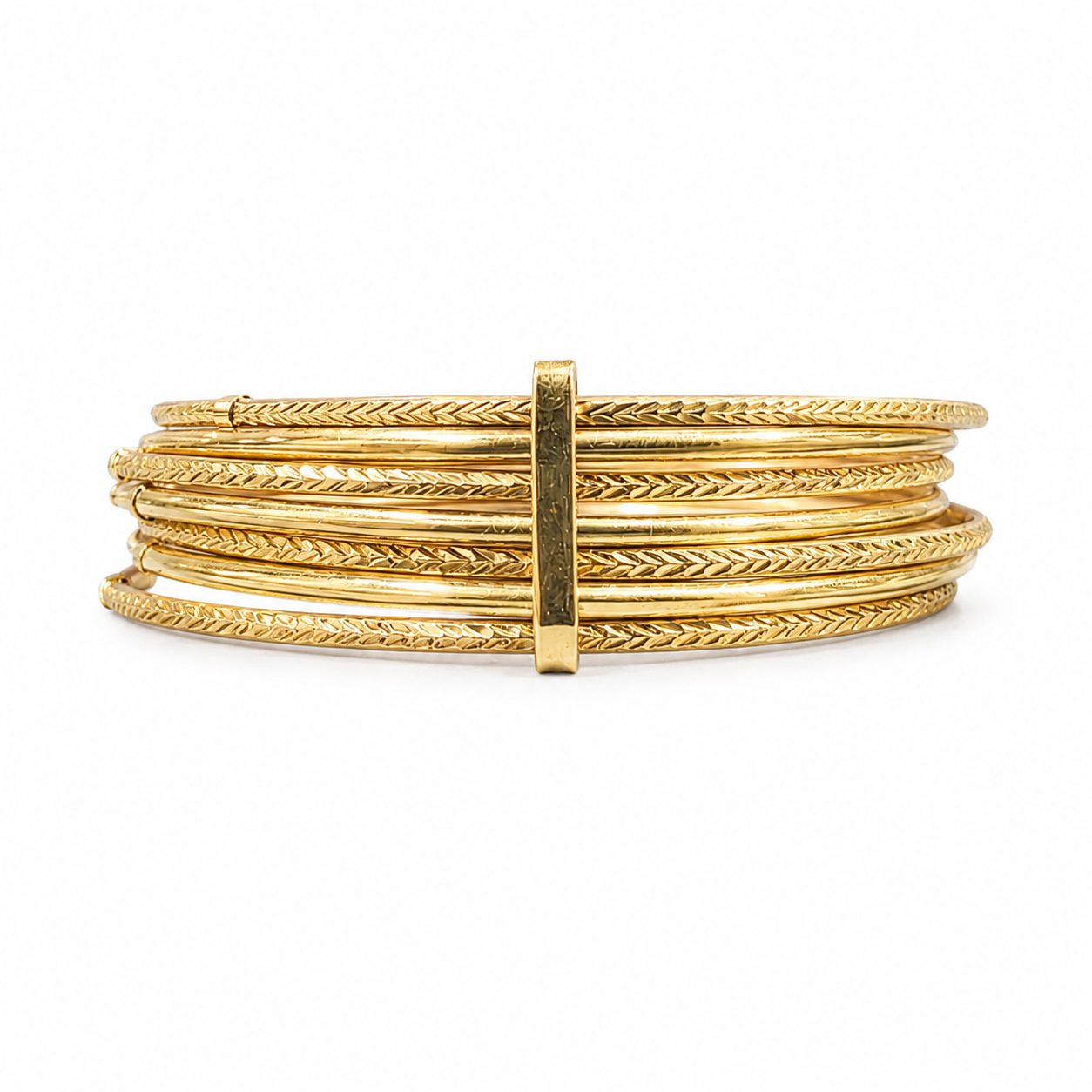 Pulsera Semanario de Oro de 18K – 24,1 g