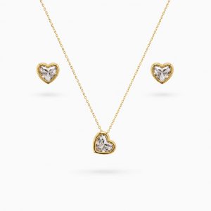 Pendientes Corazón con Circonita en Oro 18K | Romanticismo y Brillo Elegante
