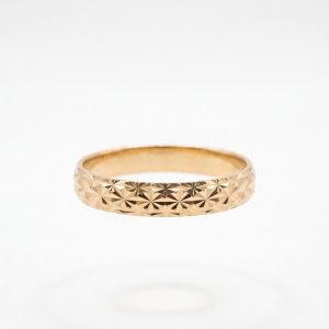 Anillo Alianza Adiamantada en Oro 18K | Talla 22 | 2,43 g