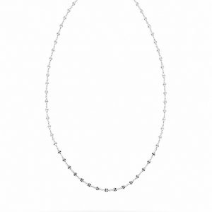 "cadena rolo flor de oro blanco 45cm 2mm 18k 1,1"