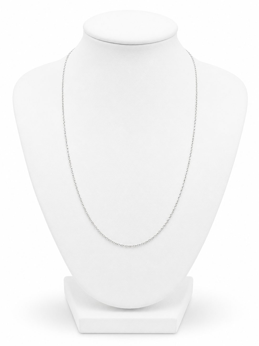 Cadena Espiral de Oro Blanco de 18K – 50 cm – 2mm – 4,1g