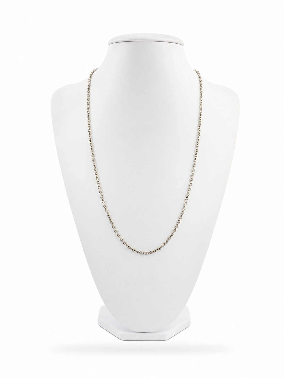 Cadena Cadena Calabrote de Oro Blanco de 18K – 42,7 cm