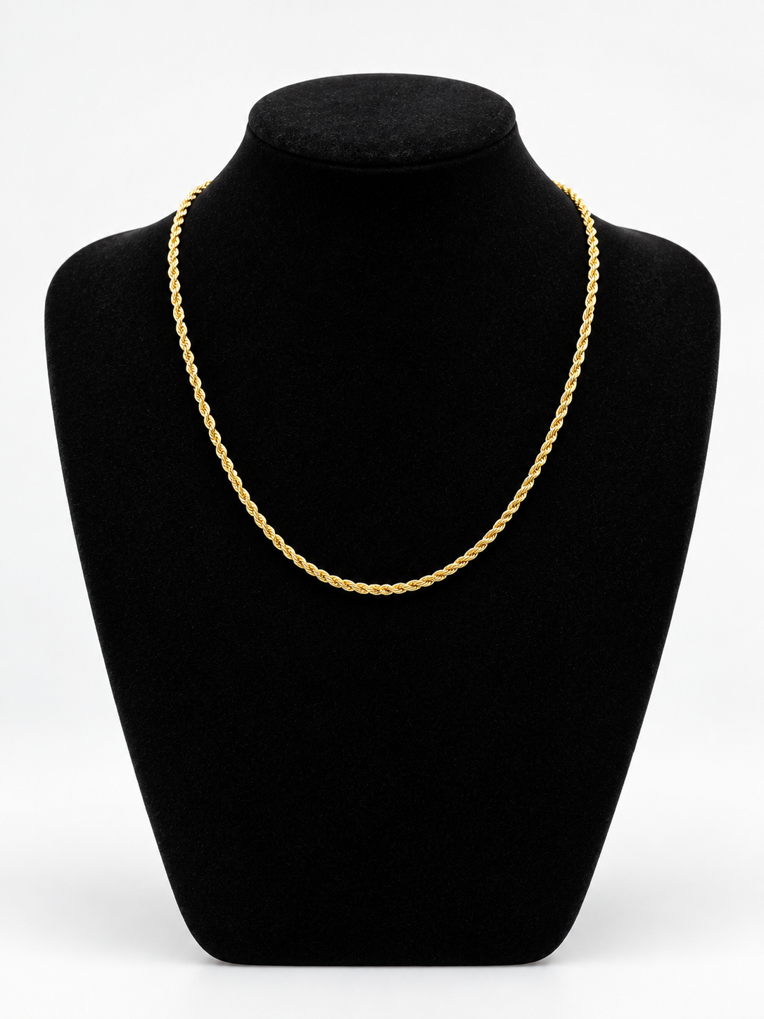 Cadena Cordón con Cierre Tipo Pato de Oro 18K – 50 cm