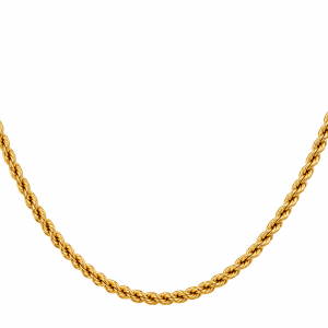 Cadena Cordón con Cierre Tipo Pato de Oro 18K – 50 cm