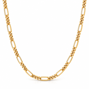 Cadena Fígaro con Cierre Tipo Langosta de Oro 18K – 55 cm
