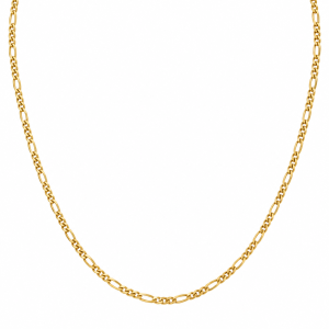Cadena Fígaro Maciza de Oro 18K – 50 cm