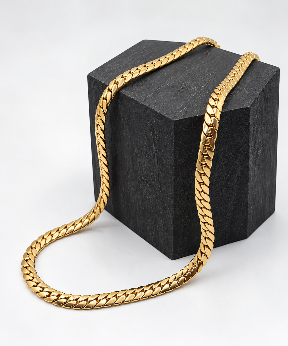 Cadena Cubana de Oro 18K 60 cm | Grosor 5 mm | Peso 32,4 g