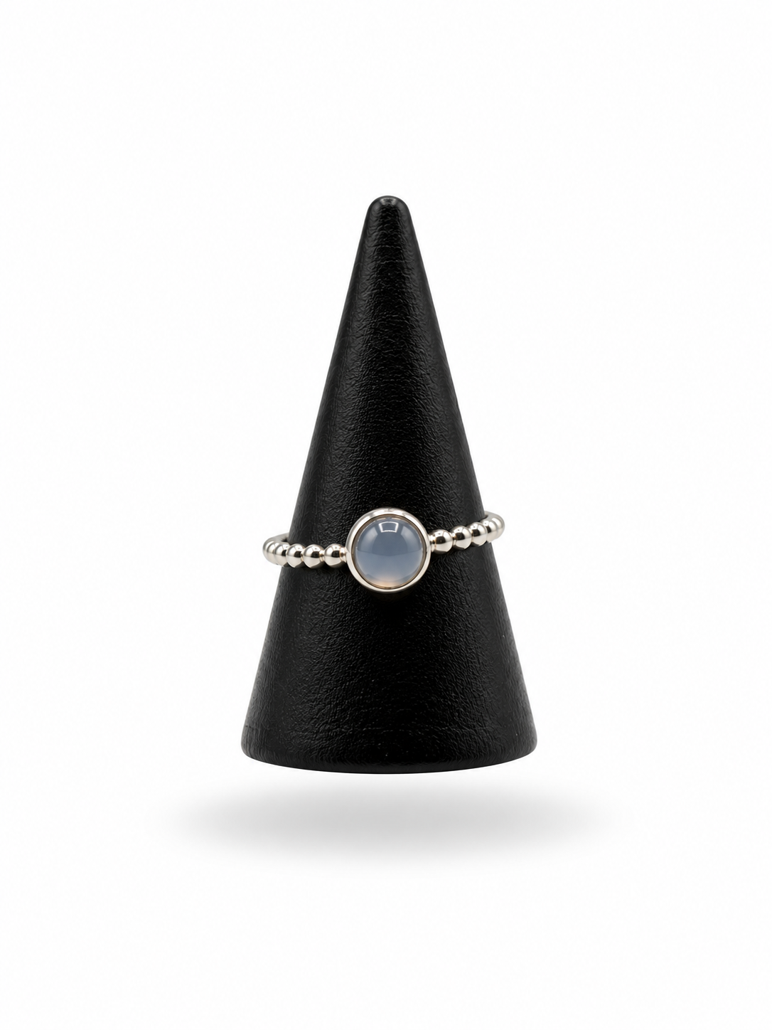 Anillo vintage con ópalo en plata de ley 925 – Talla 17, 2,1 g
