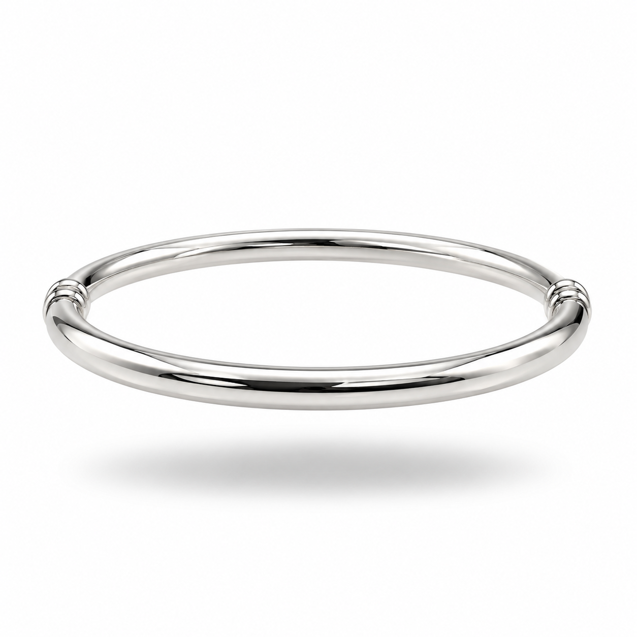 Brazalete redondo de plata 925